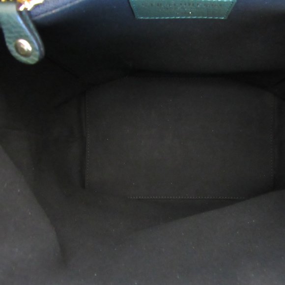 Strathberry Lana Midi Bucket Bag Bottle Green Never Used - Picture 7 of 10